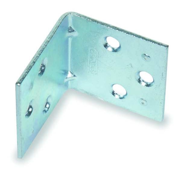 Zoro Select Corner Brace, Steel, 1 1/2 Wx1 1/2 In L - 1WDF1