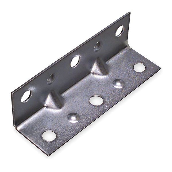 Zoro Select Corner Brace, Steel, 3/4 Wx2 1/2 In L, PK4 - 1WDJ5