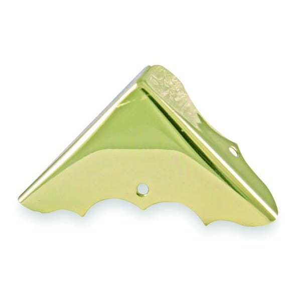 Zoro Select Corner Brace, Brass, 1 Hole, PK4 - 1XMP4