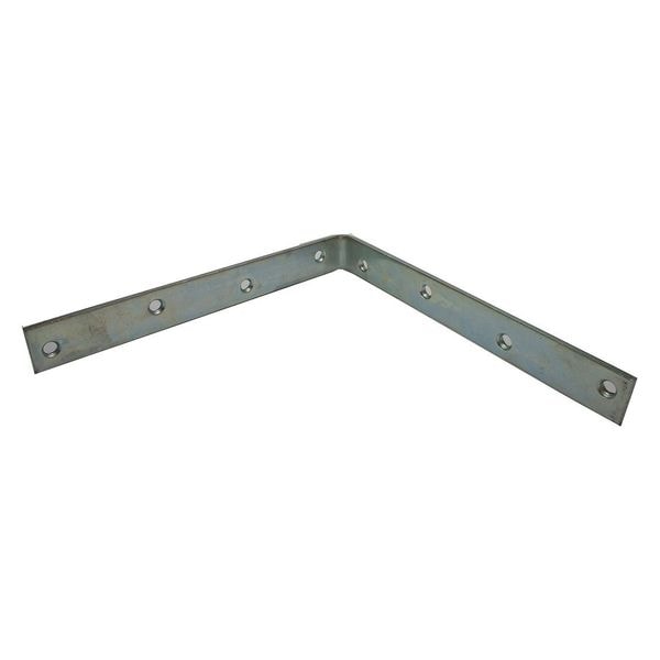 Zoro Select Corner Brace, Steel, 1 1/4 Wx10 In L - 1WDD8