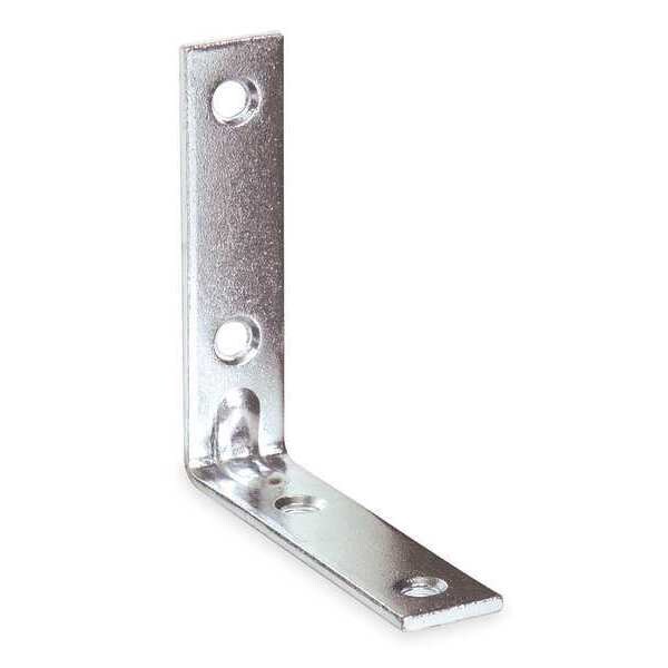 Zoro Select Corner Brace, Steel, 3/4 Wx3 1/2 In L - 1WDD6