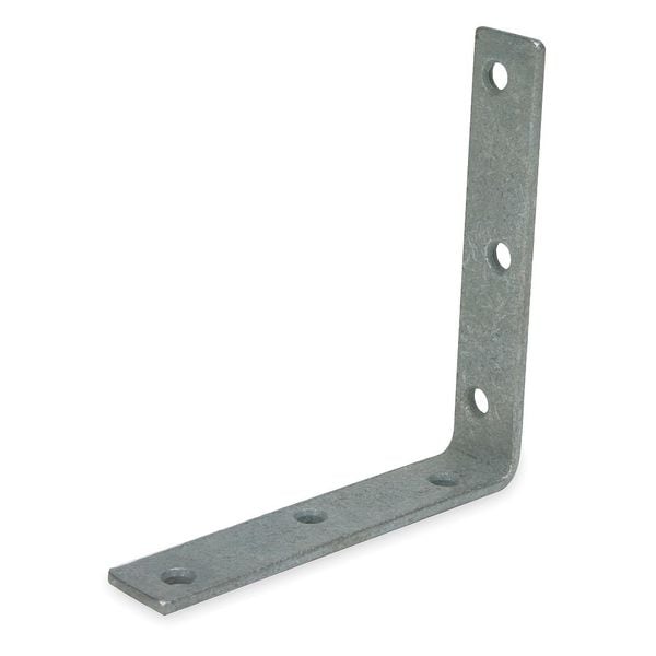 Zoro Select Corner Brace, Steel, 1 Wx5 In L - 1WDE6