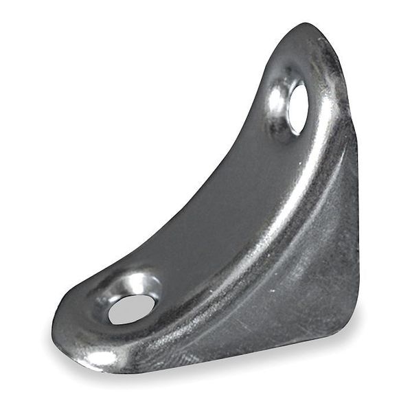 Zoro Select Chair Corner Braces, Steel, 3/4 In W, PK4, Finish: zinc - 1WDL9