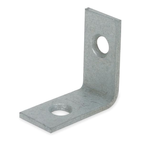 Zoro Select Corner Brace, Steel, 1/2 W x 1 In L, PK2 - 1WDD9