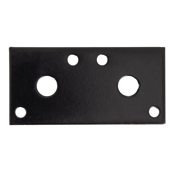 Hampton Hampton 3 in. H X 1-1/4 in. W X 1/8 in. L Black Steel Mending Plate - 01-3411-500