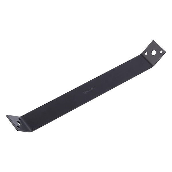 Hampton Hampton 13.3 in. H X 1.5 in. W X 1/8 in. D Black Steel Inside Strap Brace - 02-3411-657