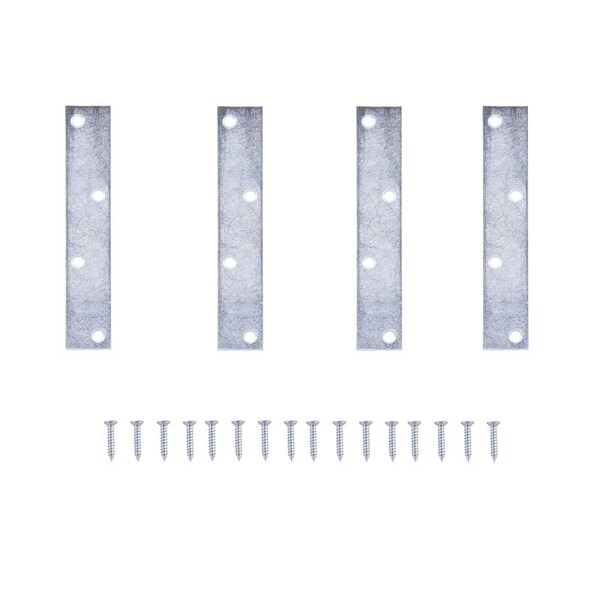 Prosource Mending Plate, 6 in L, 1-1/8 in W, Steel, Screw Mounting - MP-Z06-C4PS