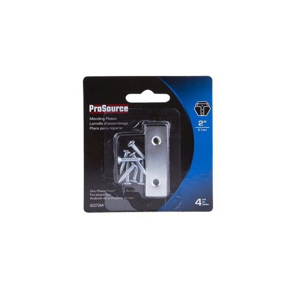 Prosource Mending Plate, 2 in L, 5/8 in W, Steel, Screw Mounting - MP-Z02-C4PS