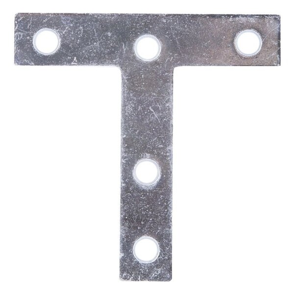 Prosource T-Plate, 3 in L, 3 in W, 2 mm Thick, Steel, Zinc - TP-Z03-C2PS