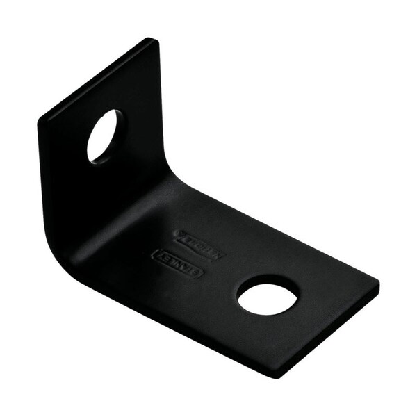 National Hardware National Hardware 2.5 in. H X 1.5 in. W X 0.125 in. D Black Carbon Steel Inside Corner Brace - N351-476