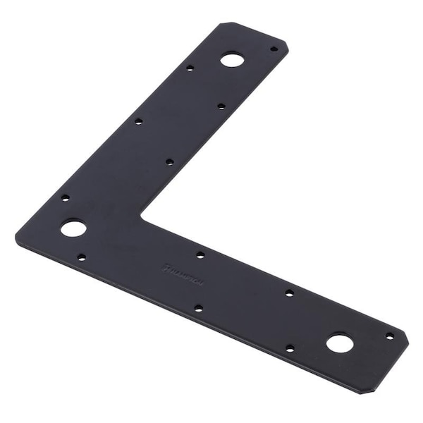 Hampton Hampton 1/8 in. H X 9 in. W X 2 in. D Black Steel Corner Plate - 02-3411-401
