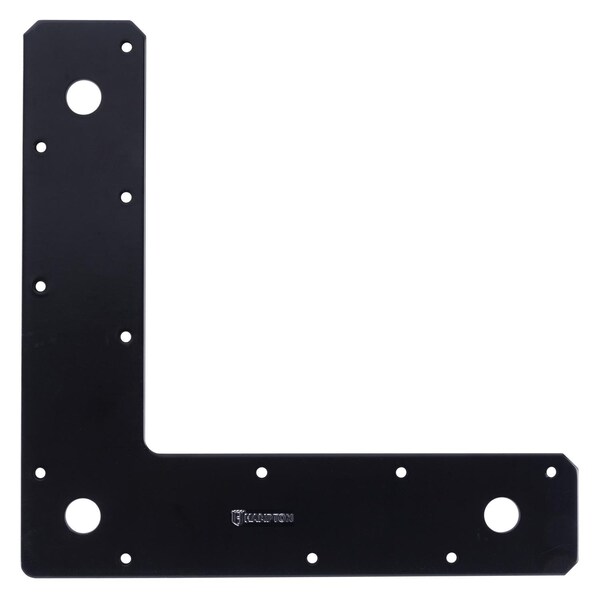 Hampton Hampton 1/8 in. H X 9 in. W X 2 in. D Black Steel Corner Plate - 02-3411-401