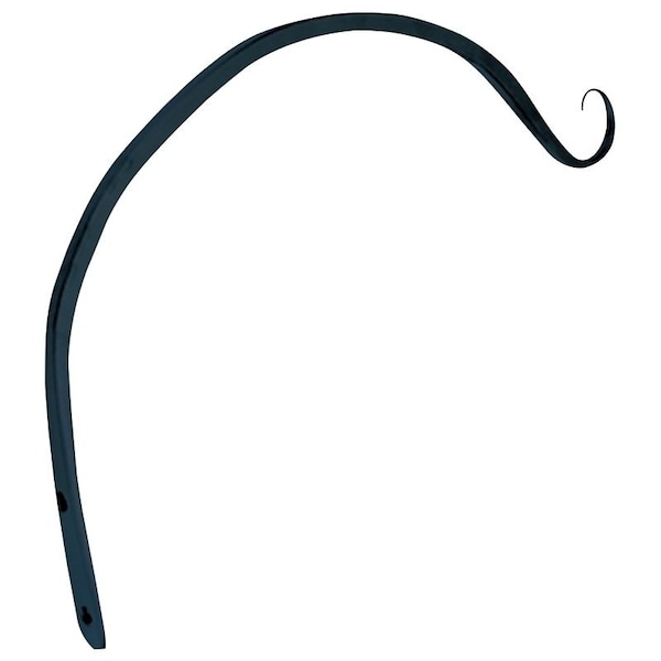 Landscapers Select Hanging Plant Hook, 12 in L, Steel, Black, Powder-Coated, Wall Mount Mounting - GF-3041