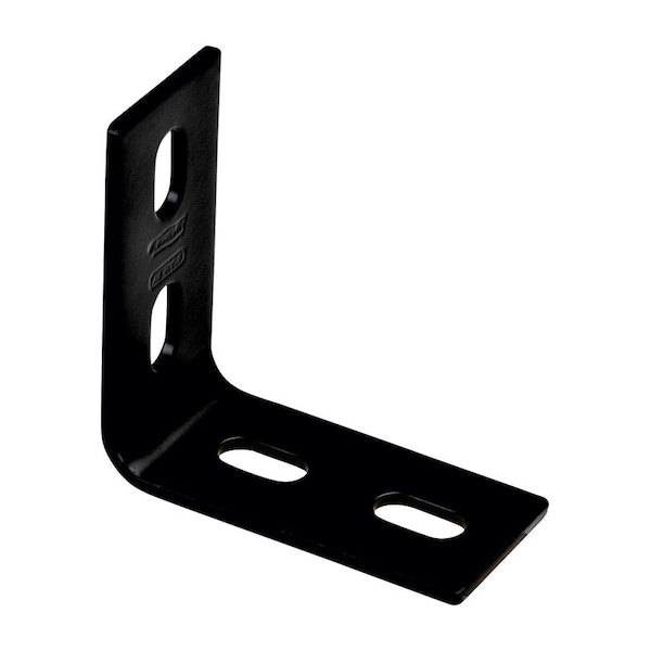 National Hardware National Hardware 3.1 in. H X 1.5 in. W X 0.125 in. D Black Carbon Steel Inside/Outside Corner Brace - N351-463