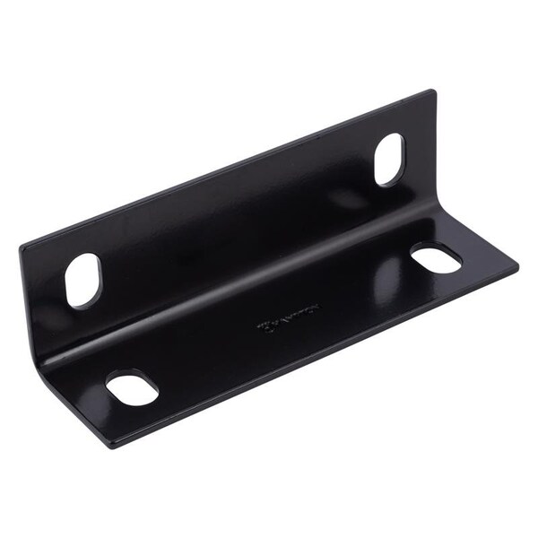 Hampton Hampton 7 in. H X 2.10 in. W X 1/8 in. D Black Steel Inside/Outside Corner Brace - 02-3405-419