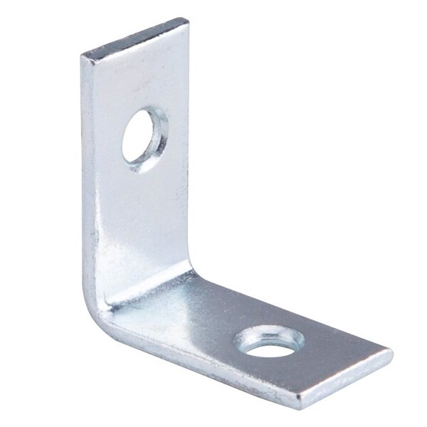 Prosource Corner Brace, 1 in L, 1 in W, 1/2 in H, Steel, Zinc-Plated, 1.8 mm Thick Material - CB-B01-C4PS