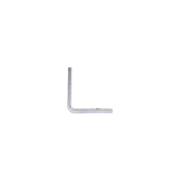 Prosource Corner Brace, 1 in L, 1 in W, 1/2 in H, Steel, Zinc-Plated, 1.8 mm Thick Material - CB-B01-C4PS