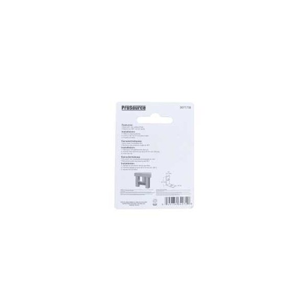 Prosource Corner Brace, 1 in L, 1 in W, 1/2 in H, Steel, Zinc-Plated, 1.8 mm Thick Material - CB-B01-C4PS