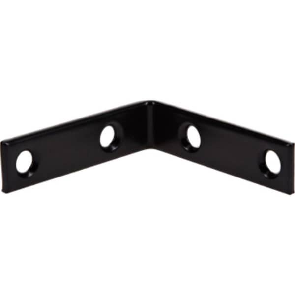 Gardencare 2.5 x 0.625 in. Corner Brace, Black, 4PK - GA3279162