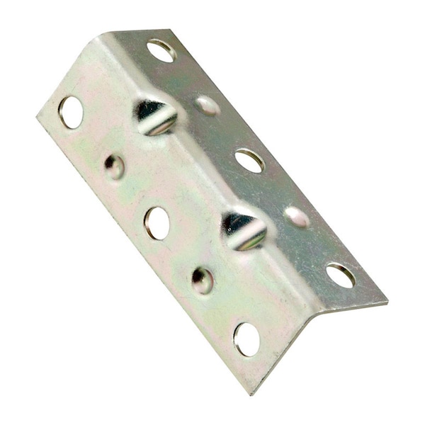 National Mfg Sales 2.5 x 0.75 in. Inside Corner Steel Brace, Zinc Plated - 5704135