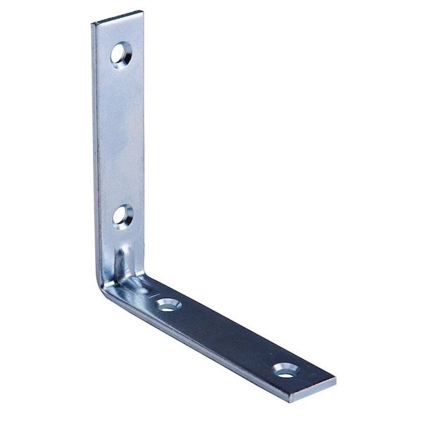Prosource Corner Brace, 312 in L, 312 in W, 34 in H, Steel, ZincPlated, 3 mm Thick Material - CB-Z03.5-01PS
