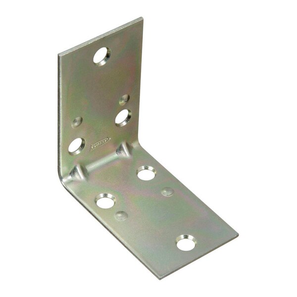 National Mfg Sales 2.5 x 1.5 in. Inside Corner Steel Brace, Zinc Plated - 5703855
