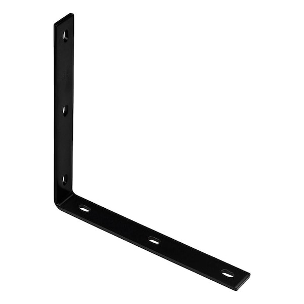 National Hardware National Hardware 12.25 in. H X 1.5 in. W X 0.25 in. D Black Carbon Steel Inside/Outside Corner Brac - N351-469