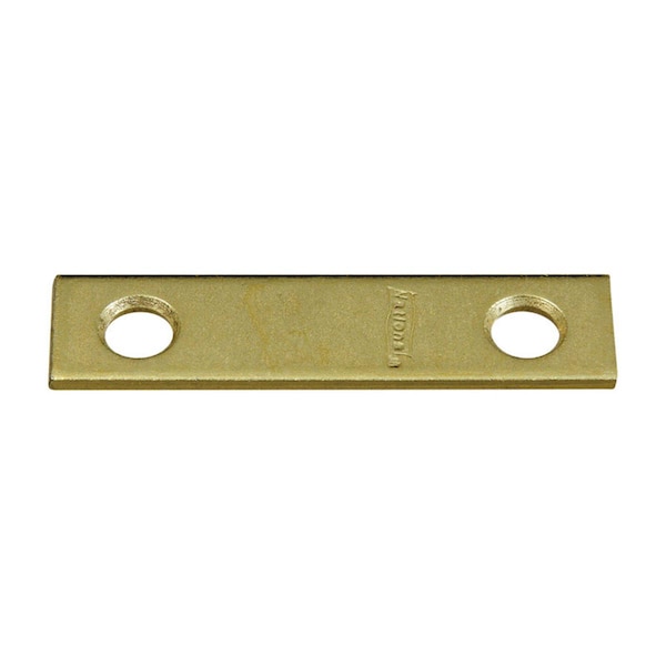 National Mfg Sales 2 x 0.5 in. Mending Brace, Steel-Brass - 5703715