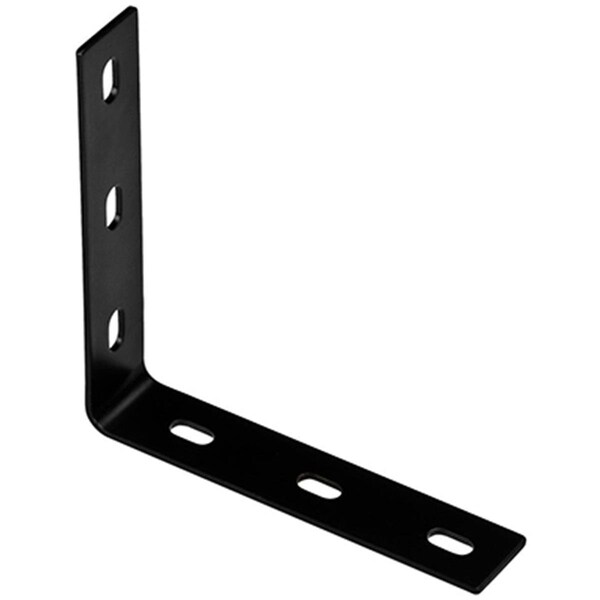Eat-In N351-465 7.1 in. Corner Brace, Black Powder Coated Steel - EA569462