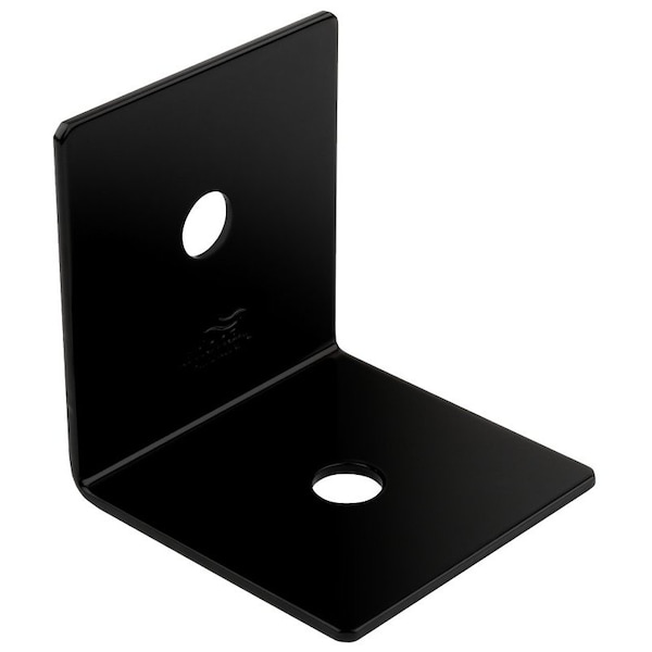 National Hardware Indio 1218BC Series 90 deg Heavy Angle, 3 in W, 314 in D, 3 in H, Steel, Black - N800-201