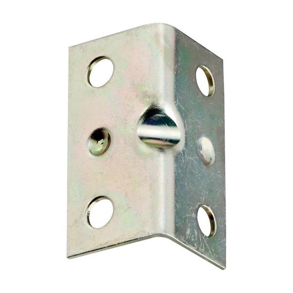 National Mfg Sales 1.5 x 0.75 in. Inside Steel Corner Brace, Zinc Plated - 5703442
