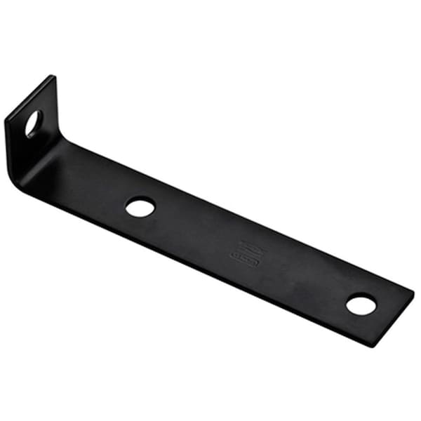 Eat-In N351-478 7.5 in. Black Powder Coated Steel Corner Brace - EA698246