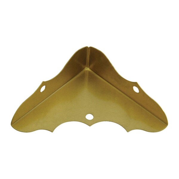 National Mfg Sales 0.62 x 1.75 in. Outside Decorative Corner Brace, Solid Brass - 5703574
