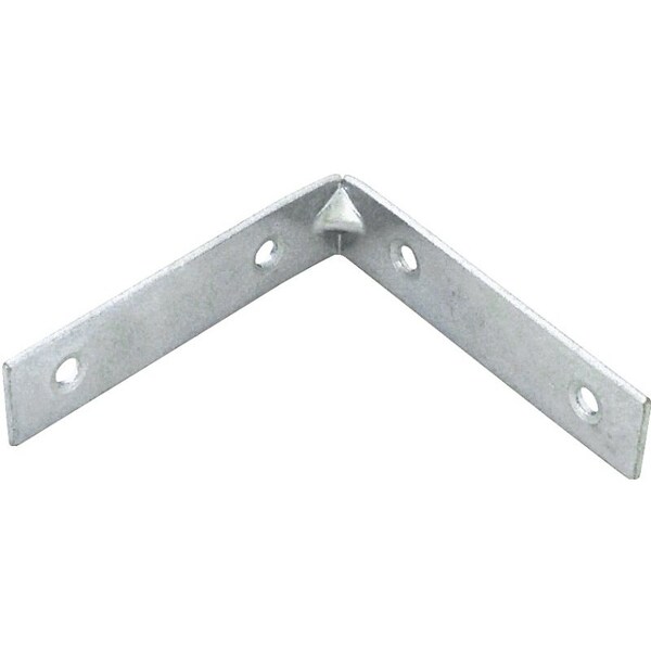 Prosource Corner Brace, 3 in L, 3 in W, 3/4 in H, Steel, Zinc-Plated, 2.6 mm Thick Material - CB-Z03-013L
