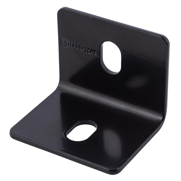 Hampton Hampton 2.40 in. H X 2.40 in. W X 1/8 in. D Black Steel Inside/Outside Square Corner Brace - 02-3405-105