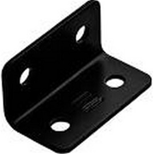 National Mfg 0.75 x 0.5 in. Heavy Duty Corner Brace - Black - NM266478