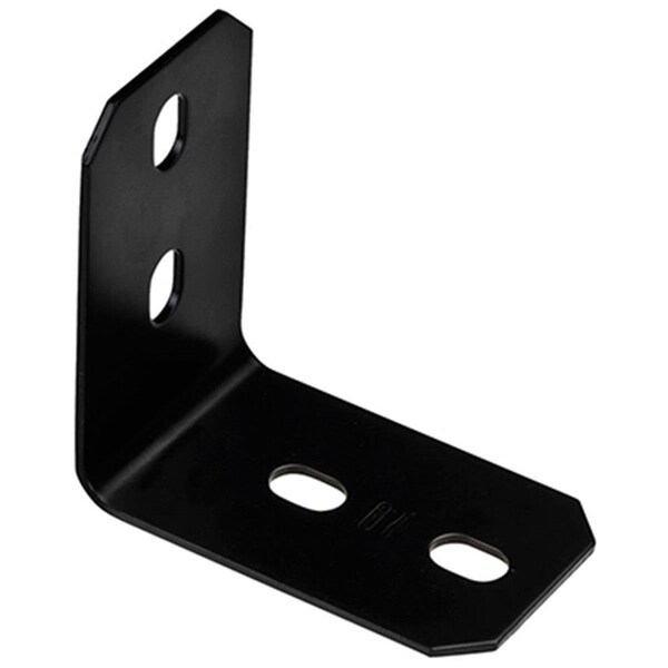 Eat-In N351-500 4.9 in. Black Powder Coated Steel Corner Brace - EA567806