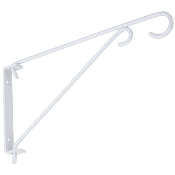 National Hardware V2650 Series Swivel Bracket, 9-1/2 in L, 5.15 in H, Steel, White - N274-779