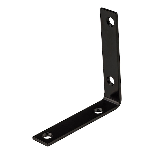 National Hardware National Hardware 3.5 in. H X 0.75 in. W X 0.125 in. D Black Steel Inside Corner Brace - N266-484