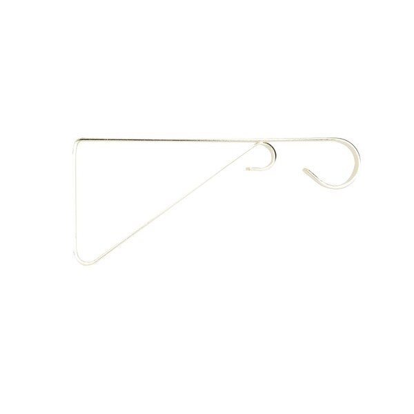 Landscapers Select Hanging Plant Bracket, 9-5/8 L, Steel, Brass, Wall Mount Mounting - GB0343L