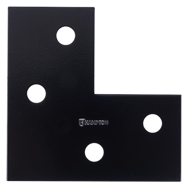 Hampton Hampton 6 in. H X 6 in. W X 1/8 in. D Black Steel Corner Plate - 02-3411-410