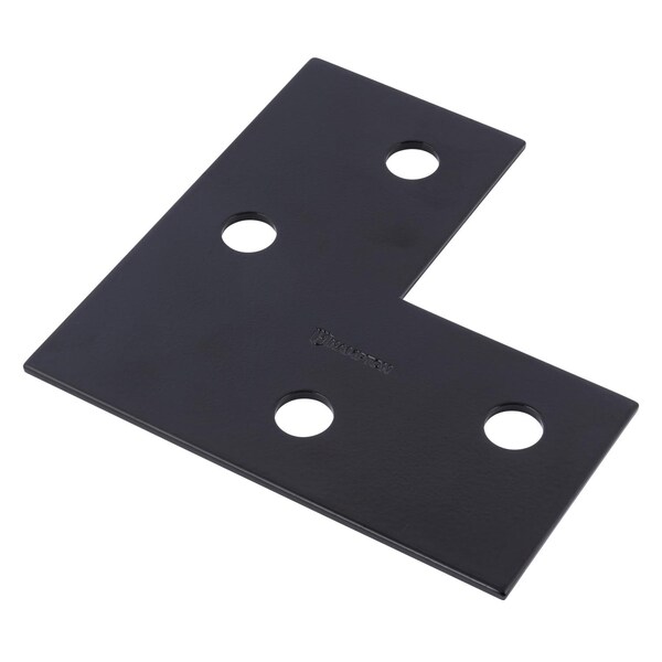 Hampton Hampton 6 in. H X 6 in. W X 1/8 in. D Black Steel Corner Plate - 02-3411-410