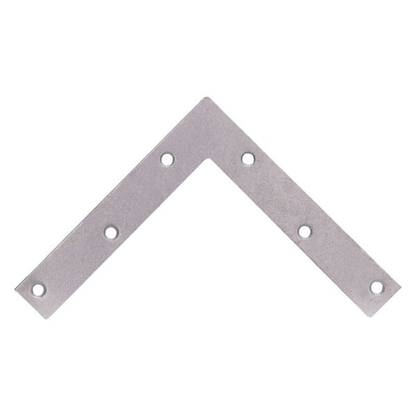 Prosource Corner Brace, 6 in L, 6 in W, 1 in H, Galvanized Steel, Galvanized, 2 mm Thick Material - FC-G06-01PS
