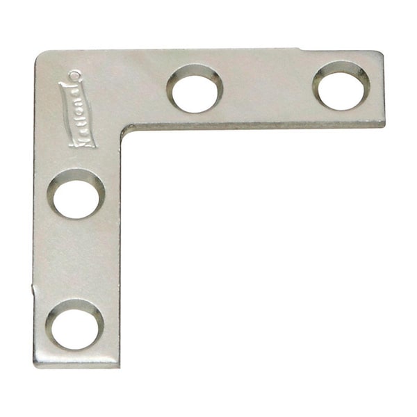 National Mfg Sales 1.5 x 0.37 in. Outside Corner Brace, Zinc Plated Steel - 5703426