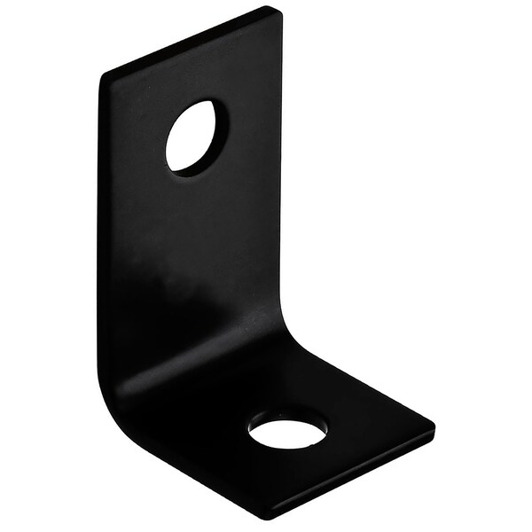 Hampton Products Hampton 2-1/2 in. H X 1-1/2 in. W X 1/8 in. D Black Steel Offset Leg Corner Brace - 01-3405-301