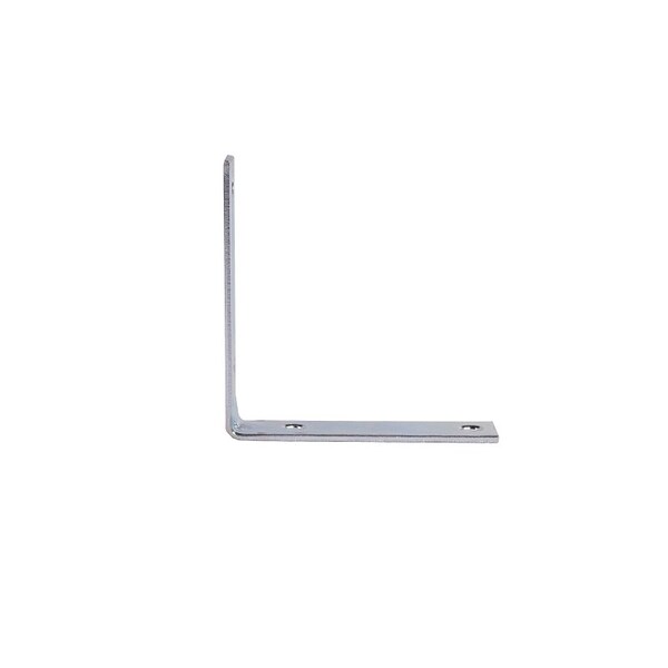 Prosource Corner Brace, 4 in L, 4 in W, 7/8 in H, Steel, Zinc-Plated, 3.1 mm Thick Material - CB-B04-C4PS