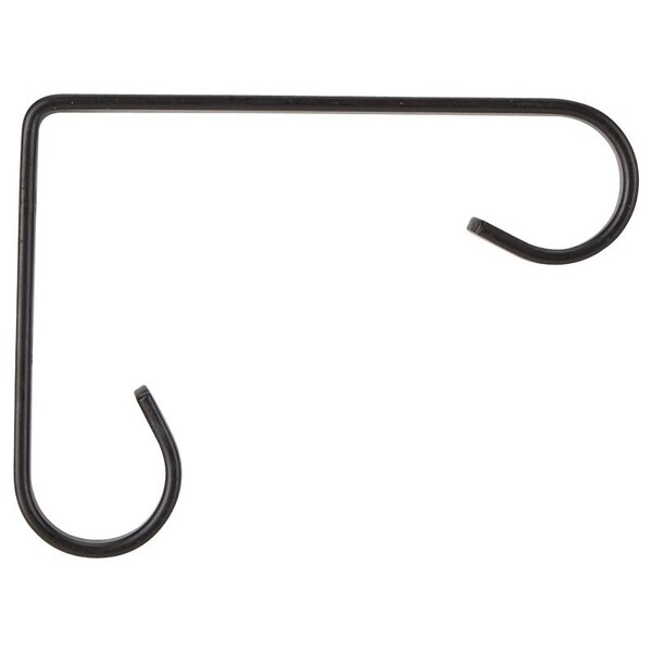 Landscapers Select Plant Bracket, 4-1/4 L, Steel, Black, Wall Mount Mounting - GB0173L
