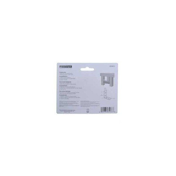 Prosource Corner Brace, 3 in L, 3 in W, 3/4 in H, Steel, Zinc-Plated, 2.6 mm Thick Material - CB-B03-C4PS
