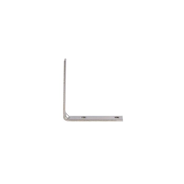 Prosource Corner Brace, 2-1/2 in L, 2-1/2 in W, 5/8 in H, Steel, Zinc-Plated, 2 mm Thick Material - CB-B025-C4PS