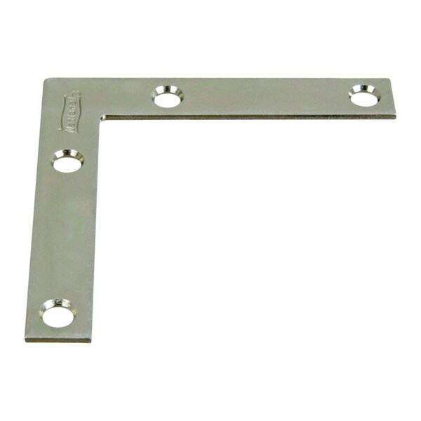 National Mfg Sales 3 x 0.5 in. Corner Steel Brace, Zinc Plated - 5703616